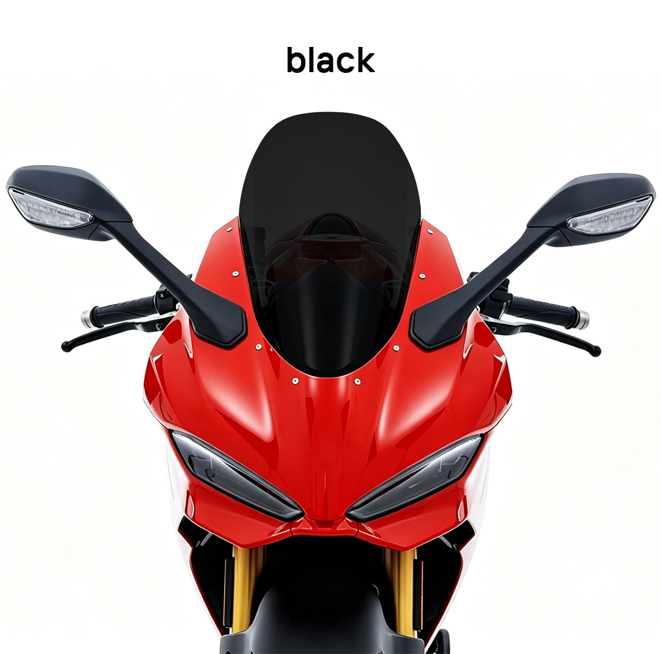 Suitable for Ducati Panigalev2 Modified Windshield, Heightened Racing Windscreen Glass Visor 25-26