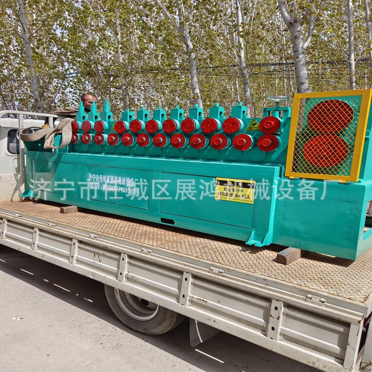 展鸿三级钢大型多轮数控钢筋调直机，液压全自动快速拉直机厂家