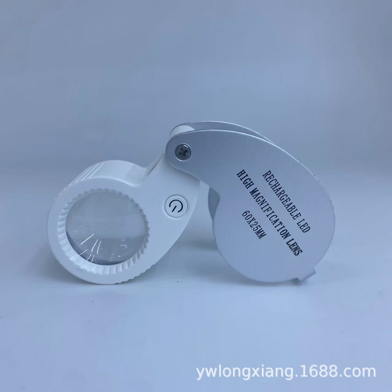 新品非球面镜片 60倍 9LED灯 USB充电款珠宝放大镜25260-9LC
