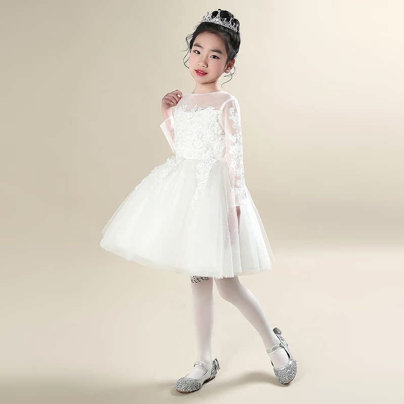 Vestido de niña nuevo vestido de princesa de alta calidad vestido de novia vestido de espectáculo de pequeño anfitrión vestido de piano