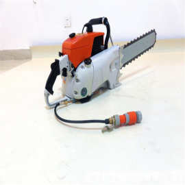 汽油导板链条石材切割机 链条切石机 手持合金钢链条锯图片参数