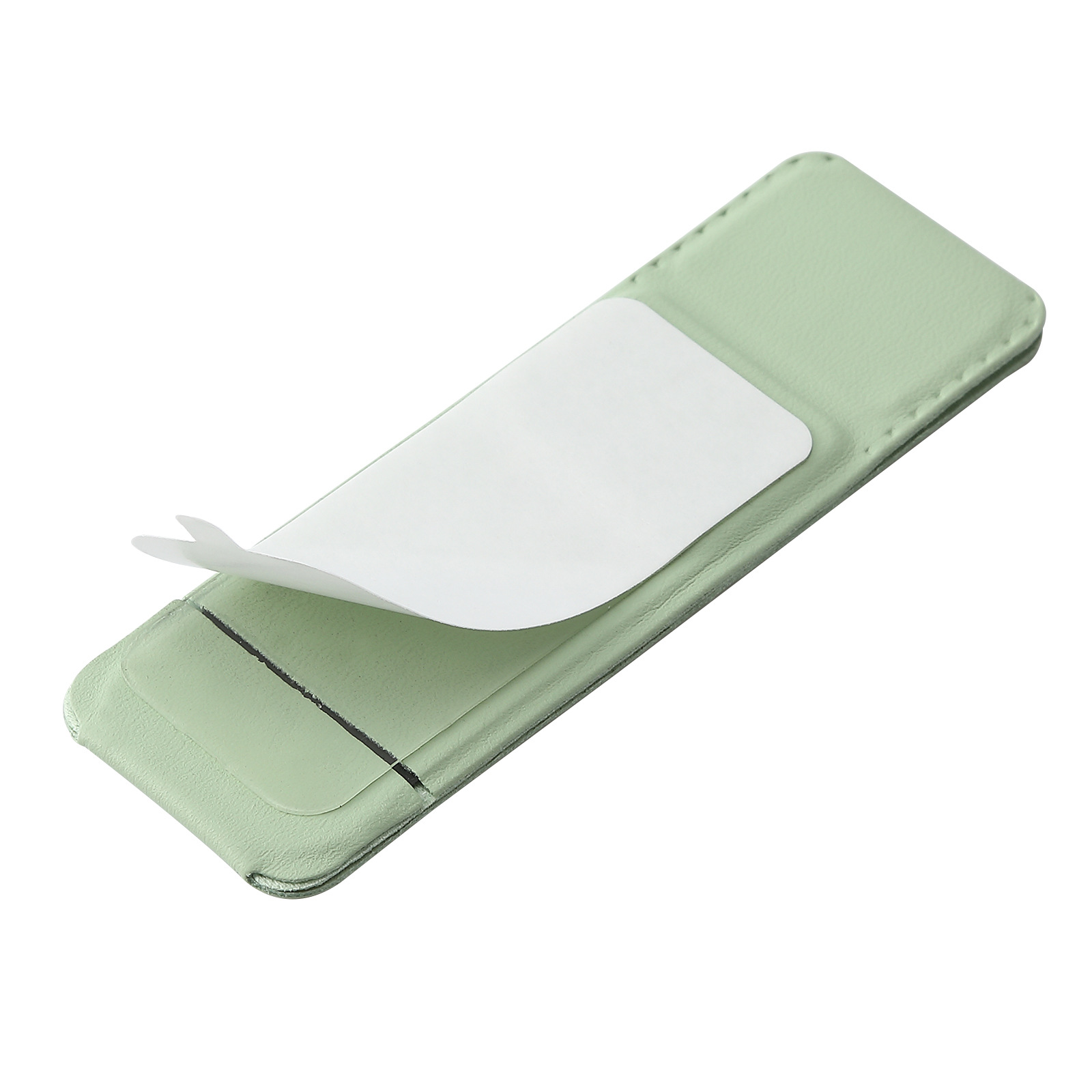 El soporte pequeño de pasta versátil es adecuado para todos los modelos de teléfonos móviles. Soporte de teléfono móvil de cuero PU con patrón de manzana magnético plegable