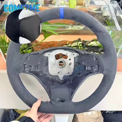 Suitable for BMW E90 E91 E92 E93 E87 E8X E82 M3 M2 2004-2013 steering wheel (Steering wheel) - blue-is-normal-without-holes
