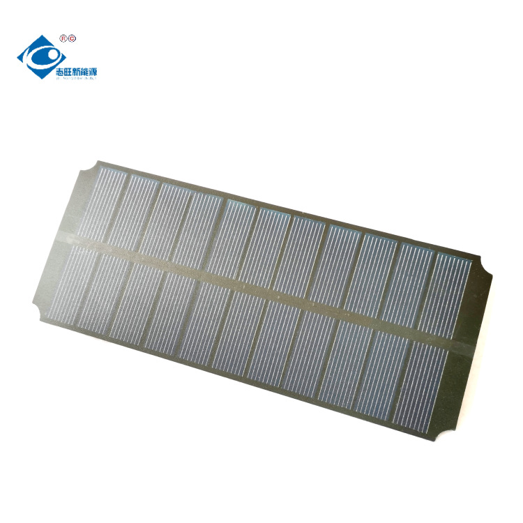 志旺新能源1.65W多晶硅ET磨砂光伏板 5.5V161*67太阳能充电灯电源
