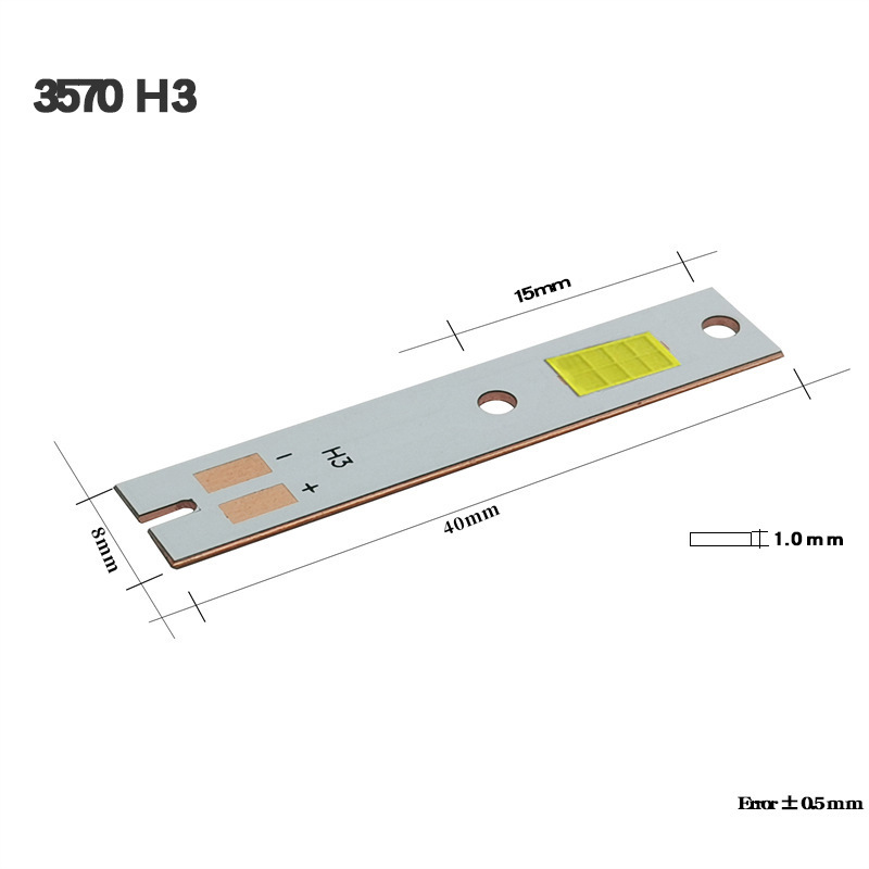 LED自動車ヘッドライト3570電球ハイライト3570 8芯12V LED 40W 3570芯9V 30W白色光|undefined