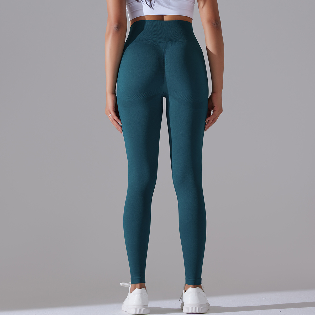 Modern Style Simple Style Solid Color Nylon Cotton Blend Active Bottoms Leggings display picture 62