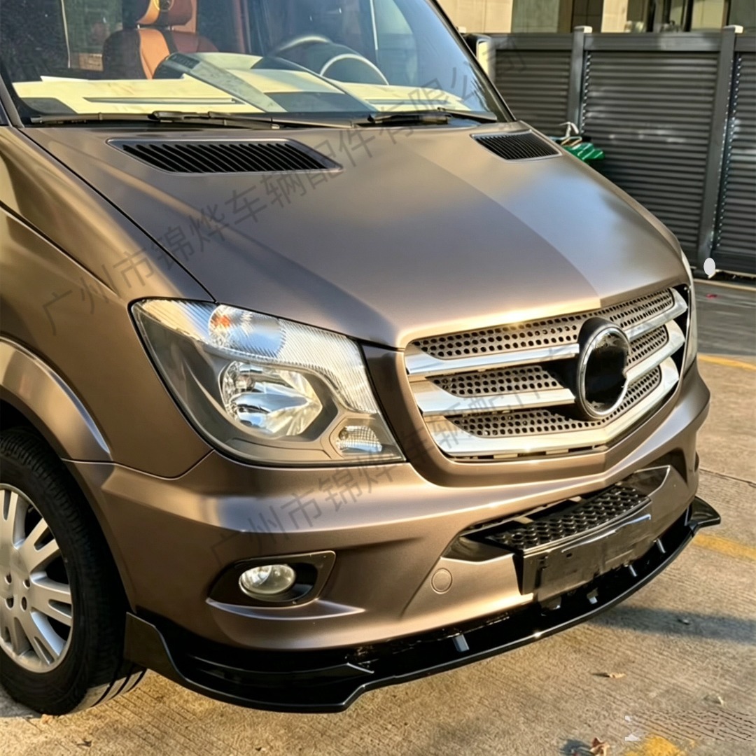 Suitable for 2014-2018 Sprinter W906 3-section MP model modified front bumper lip decoration accessories