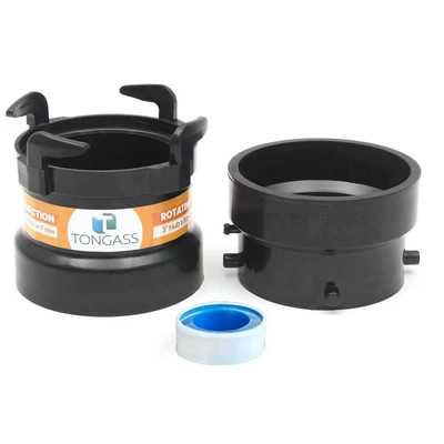 RV sewer hose connector adapter, ABS plastic terminal adapter, 3 inches 7.6cm