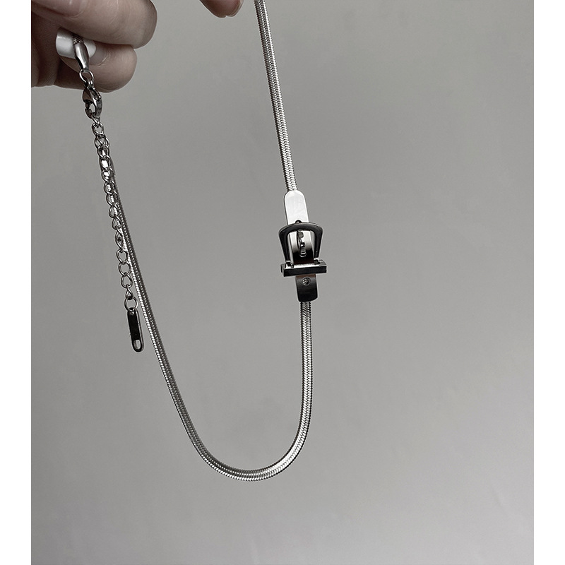Mode Geometrisch Titan Stahl Überzug Halsband 1 Stück display picture 6