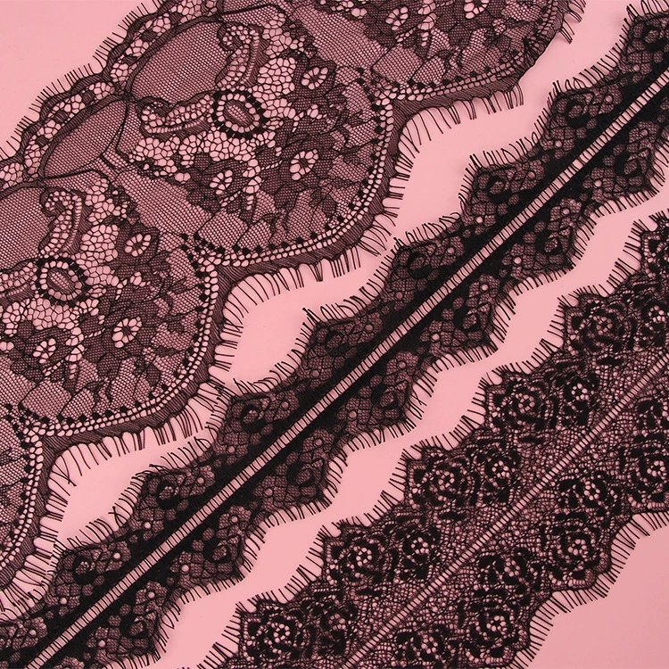 Lace black elastic dress for eyelashes, skirt, lace dress