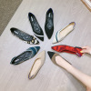 FLAT Shoes Knitting Princess Shoes Japanese Flying Weaving Pointed Polying Platform Shoes Women's Single Shoes Sofee Soft Sole Shoes