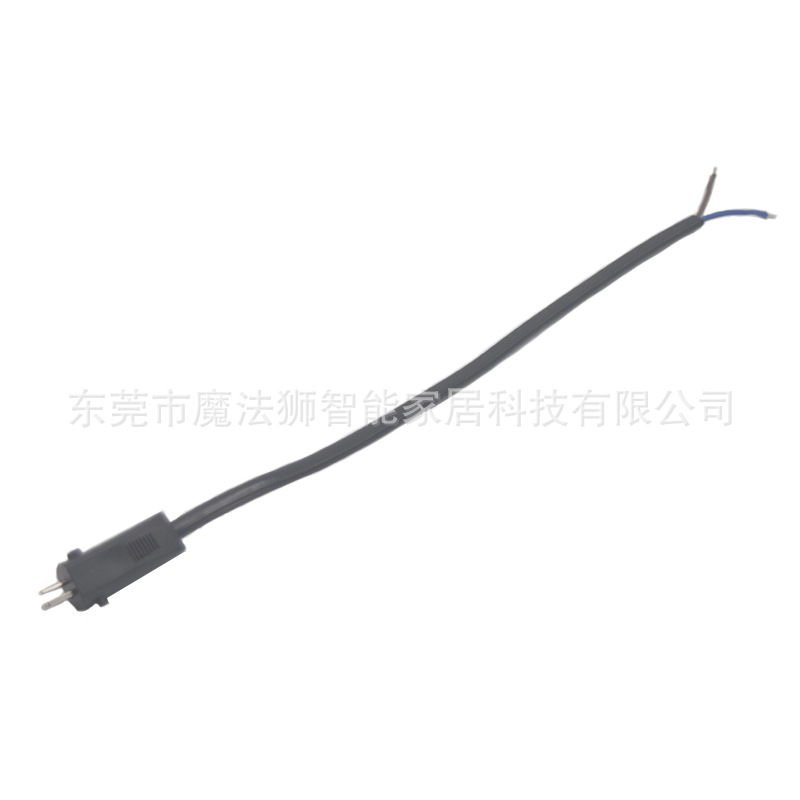 12V24V电动推杆电机输入线锂电池包输出线01公头0.5平方扁线20cm