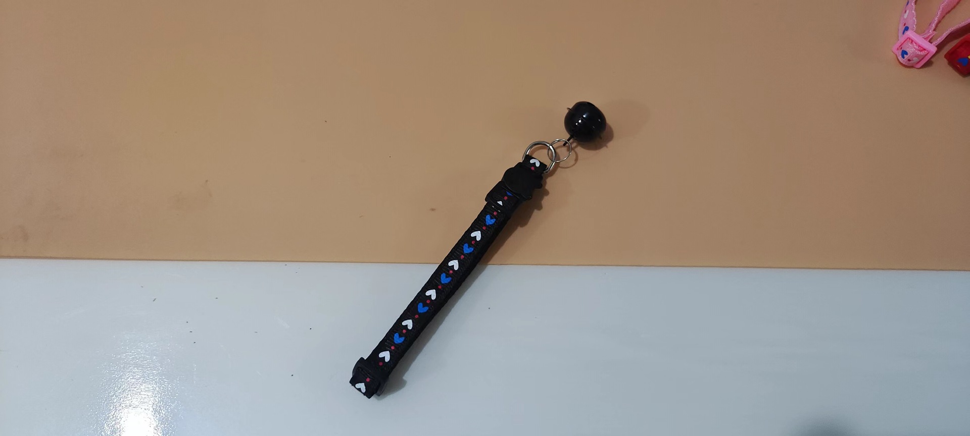 1.0 Collar de parche de amor para mascotas Collar de hebilla de perro Collar de gato Collar de parche Collar de campana Lote de suministros para mascotas