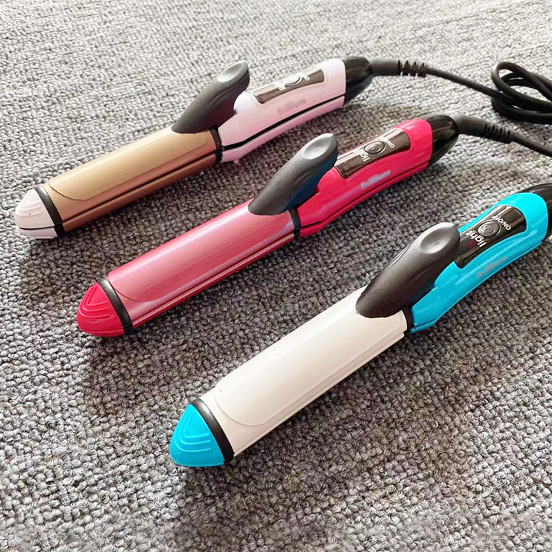 European Standard 2009 Curling Iron Hair Straightener Curling and Straightening Dual-Purpose Bangs Inner Buckle Two-In-One Electric Splint Cross-Border E-Commerce Wholesale