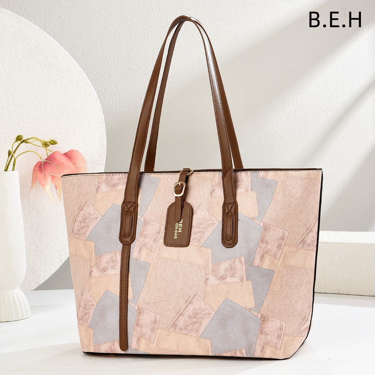Bolso Tote de Mano y Cruzado para Mujer de Cuero Sintético PU con Gran Capacidad para Viajes y Ocio image 3