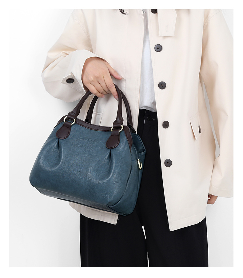 Women's Shoulder Bag Soft Leather Handbag For Middle Aged Women_voghion.com