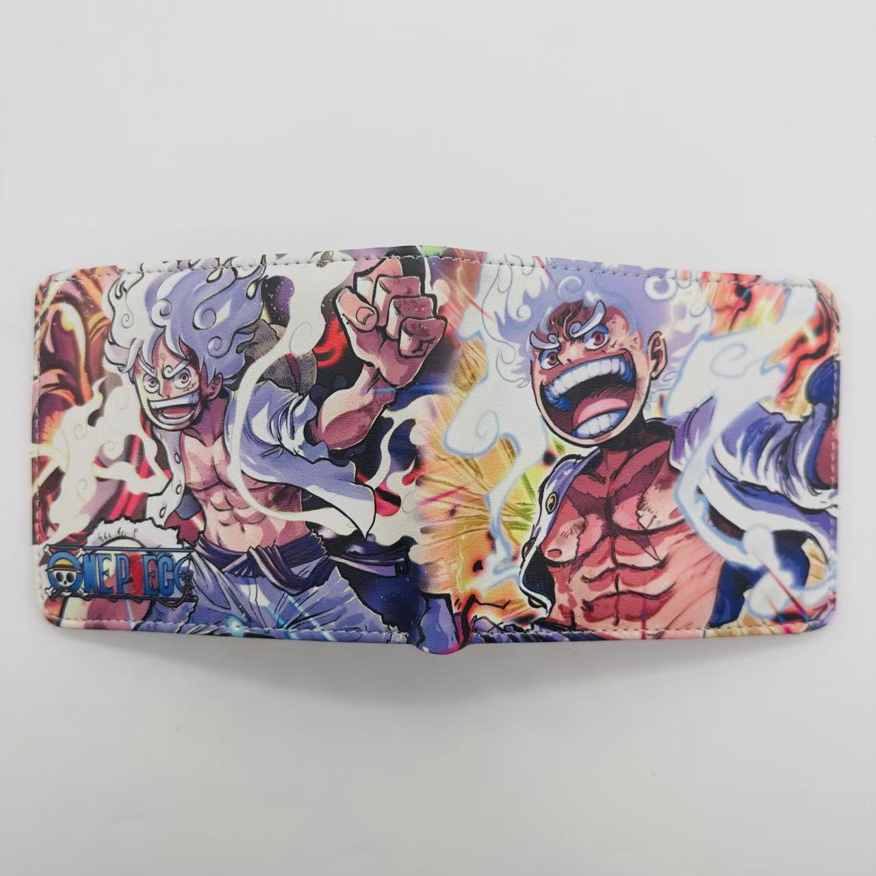 One Piece One Piece Cartera de dibujos animados japoneses Luffy Choba Solon plegable estudiantes PU cartera de cuero corta