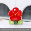 Red, flowered