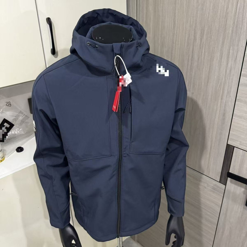 2025 New Autum Hot Style H Family Couple Soft Shell Jacket Lightweight Waterproof Hooded Outdoor Jacket