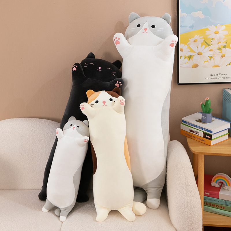 Long Leg-clipped Cat Doll Pillow Girl Sleeping Plush Toy Doll Sleeping Doll Cross-border Foreign Trade