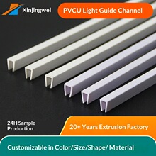 PVC U-Shape for LED Board, Shading Strip, Acrylic Edge Trim