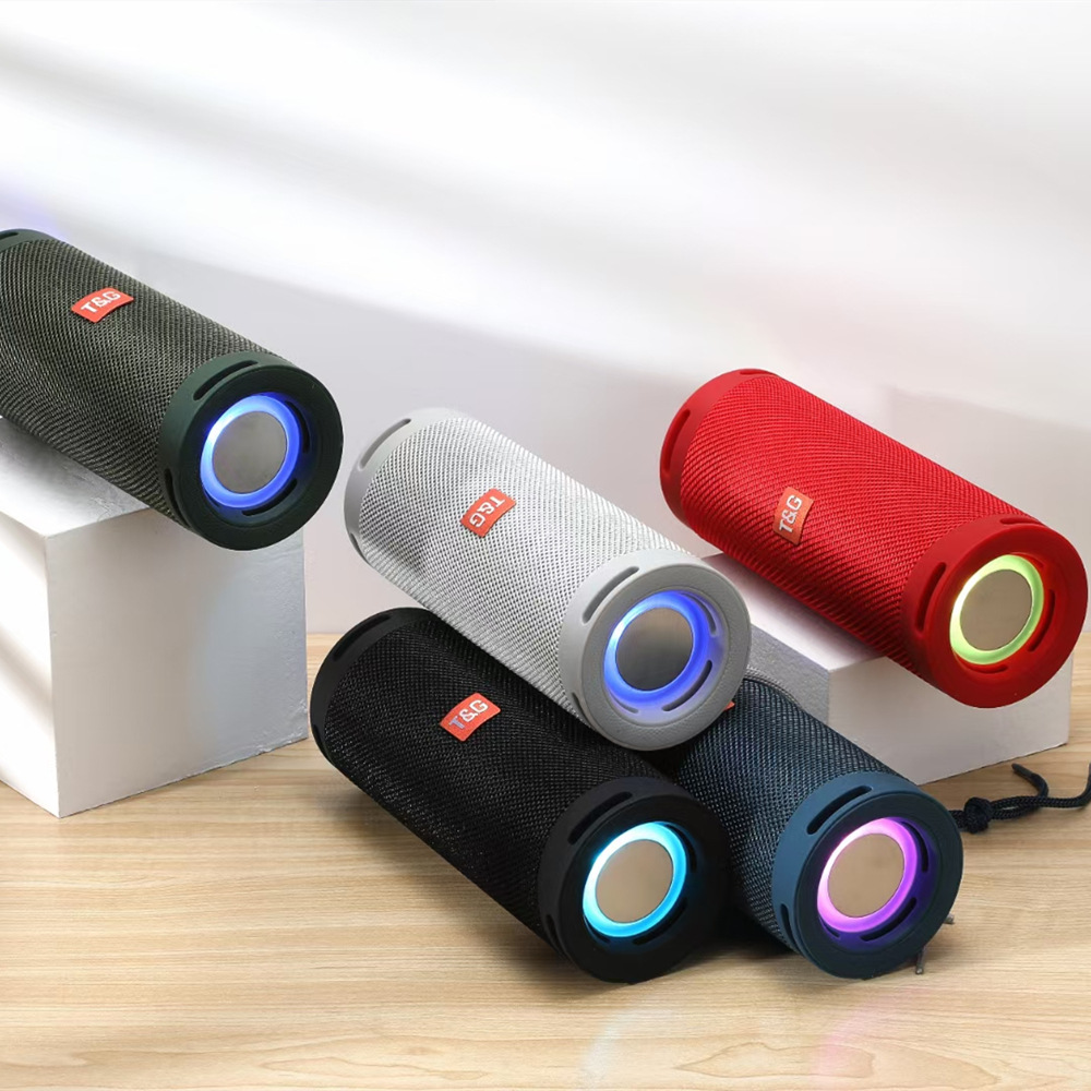 Transfronterizo TG289 altavoz Bluetooth LED lámpara deslumbrante impermeable teléfono móvil Bluetooth pequeño sonido computadora subwoofer altavoz de tarjeta