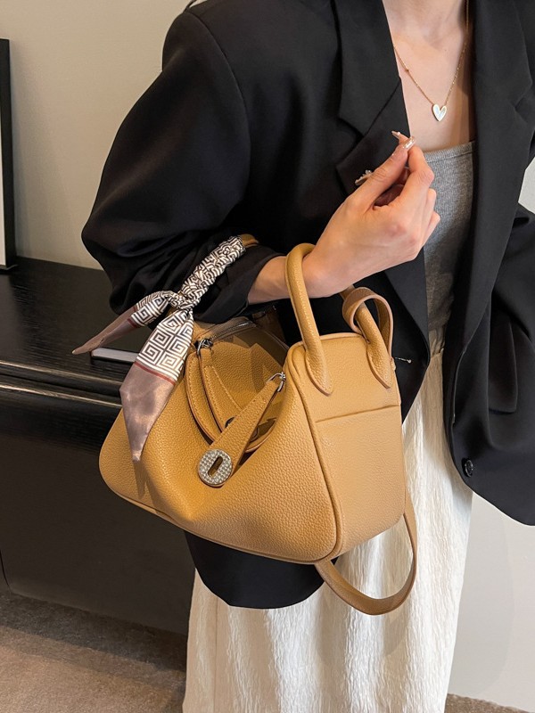 Bolso de venta caliente nicho coreano bolso de almohada de mano de moda de mujer estampado litchi nuevo estilo de alta calidad bolso de lujo ligero