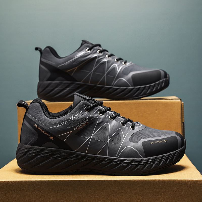 Zapatos de montaña de comercio exterior 2026 nuevos zapatos casuales ligeros para correr zapatos deportivos al por mayor pegado en frío zapatos de hombre de tamaño grande image 2