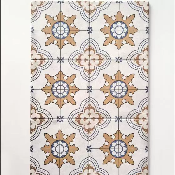 Маленькая цветочная плитка в американском стиле, модная ретро-плитка для пола в ванной, балкона, кухни, ретро-плитка с цветочным рисунком Nanyang 200.