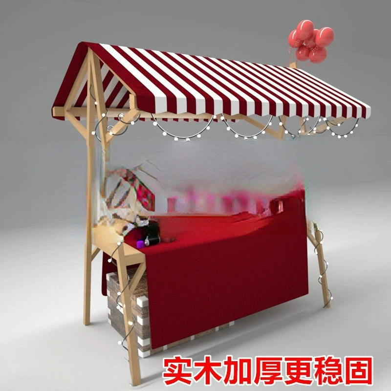 Деревянная выставочная стойка для рынка, складной стенд для ночного рынка, уличный шатер для мероприятий, складной стенд для цветов в торговом центре