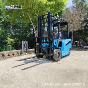 Four-Wheel Ride-On Electric Forklift, Hydraulic Lift Stacker, Shandong Zhongyuan Stacker Loading and Unloading Truck