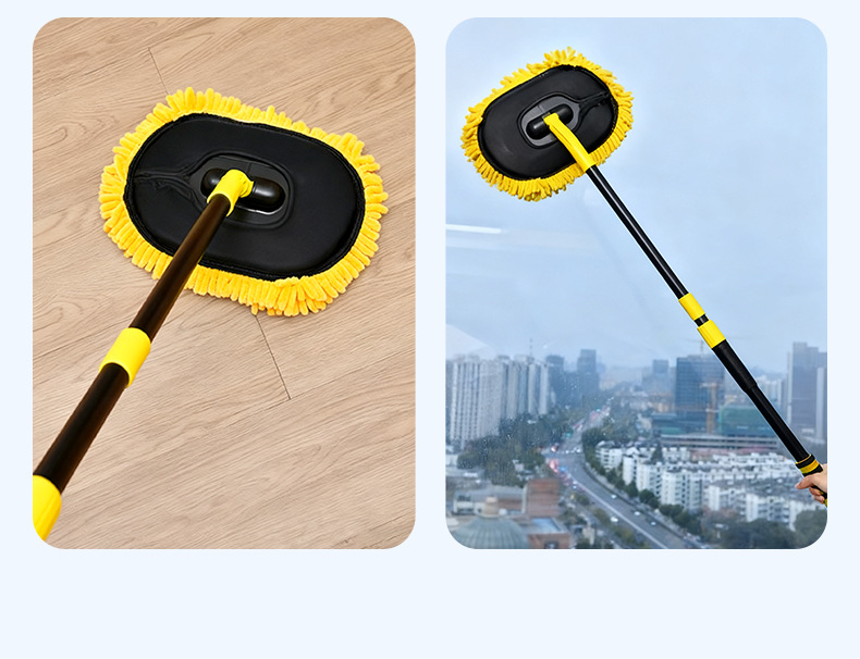 Car Wash Mop Does Not Damage Car Paint, Special Soft-Bristled Car Wash Brush, Car Retractable Car Wiping Tool, Complete Set of Tools