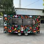 半圆外贸定制方形快餐车