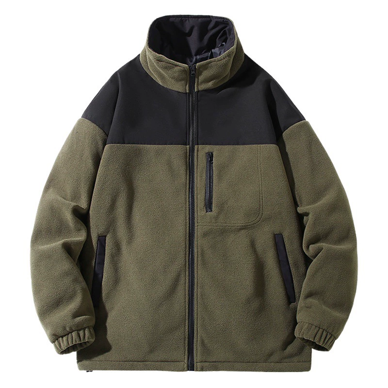 Трансграничная оптовая продажа 2023 осеннее Новое уличное флисовое пальто на флисовой подкладке толстое пальто кардиган встряхнуть поколение волос