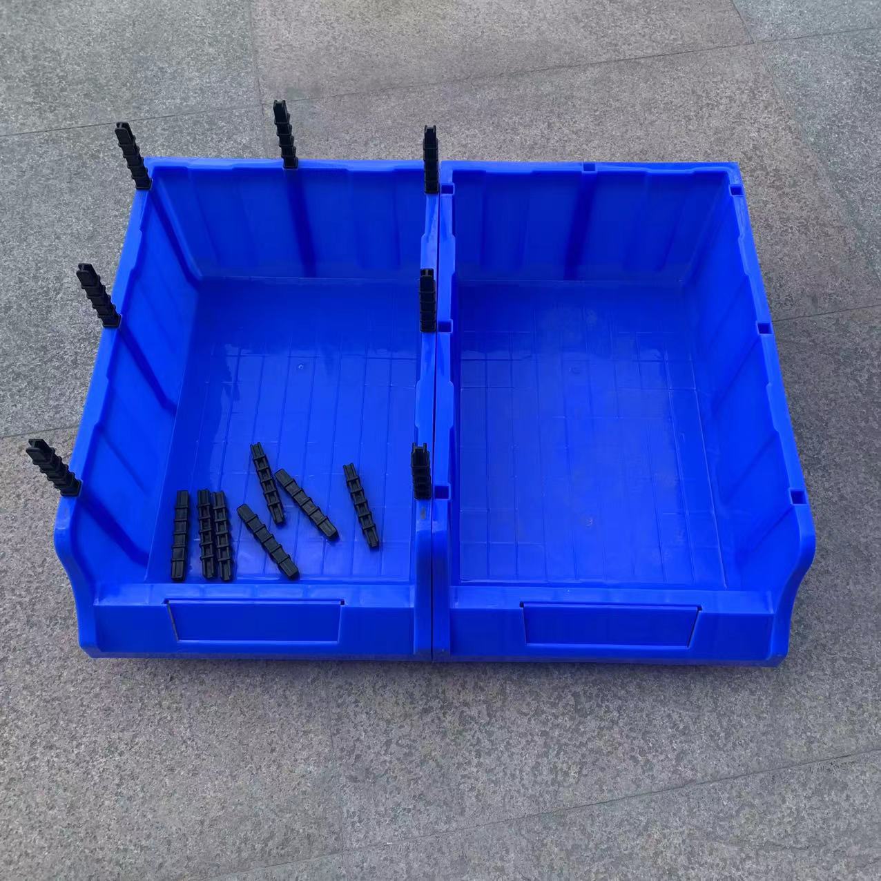 斜口组合式零件盒 加厚零件收納盒 仓库收纳箱螺丝五金元件物料盒