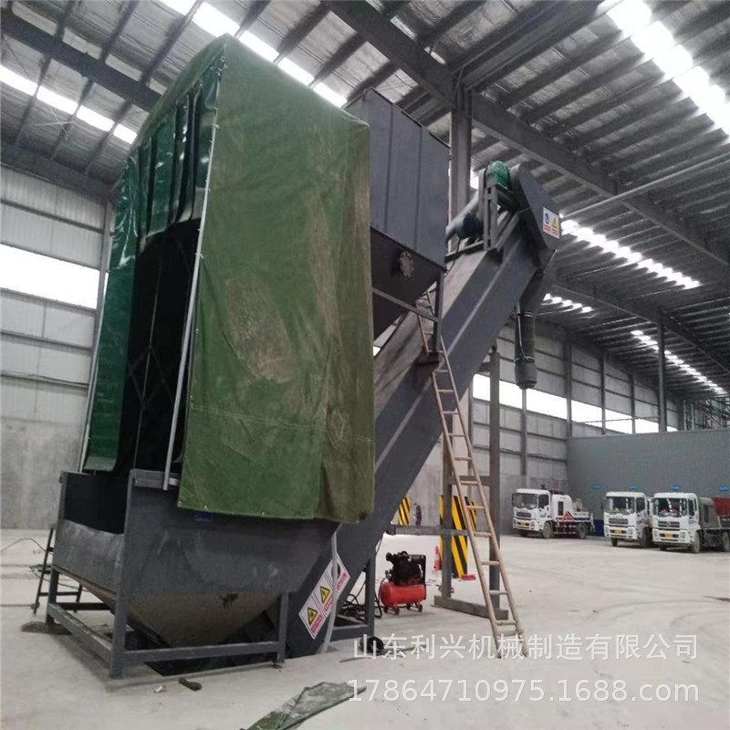 集装箱散灰拆箱机 粉料倒库石灰石粉装罐卸车机 水泥灰无尘卸车机