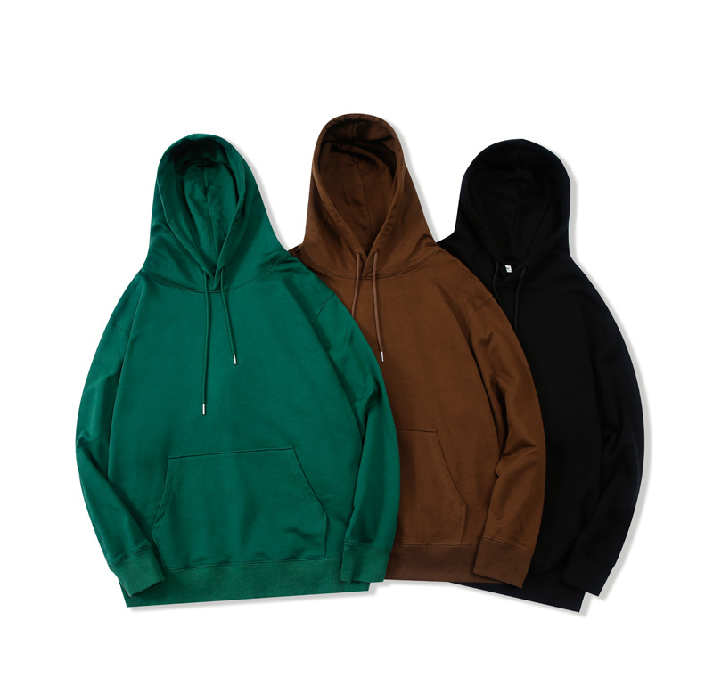 登爵男装 2022秋季新款卫衣 重磅380g纯棉情侣连帽卫衣