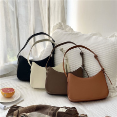 2023 New Korean Bag Women's Shoulder Bag Frosted Fashion Simple Underarm Bag Trendy Versatile Handheld Small Square Bag