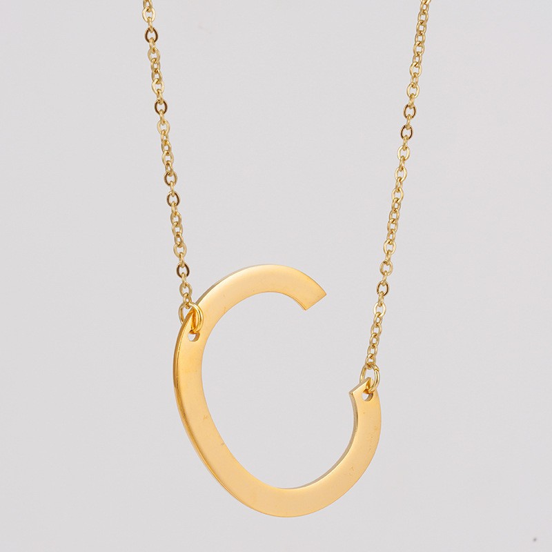 1 Piece Fashion Letter Stainless Steel Plating Necklace_colorza_6