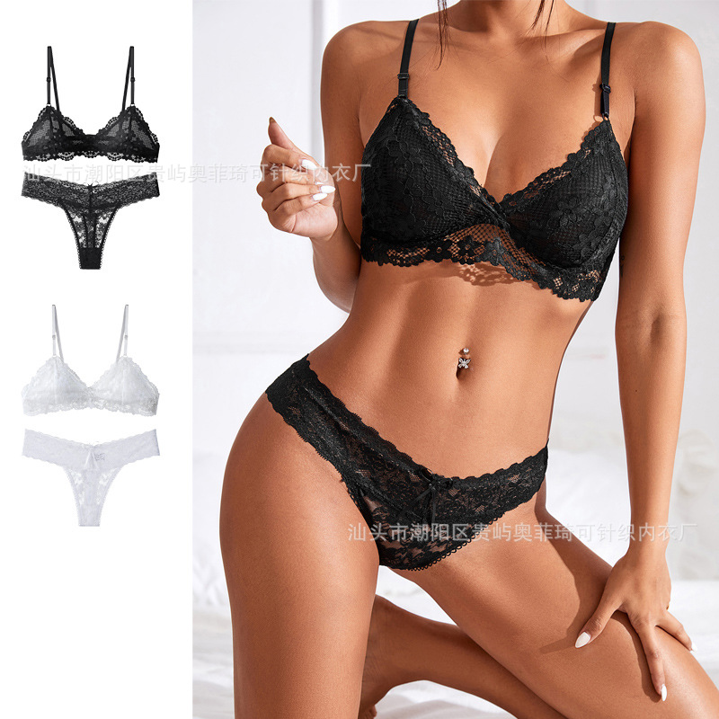Ultra thin lace sexy wireless bra