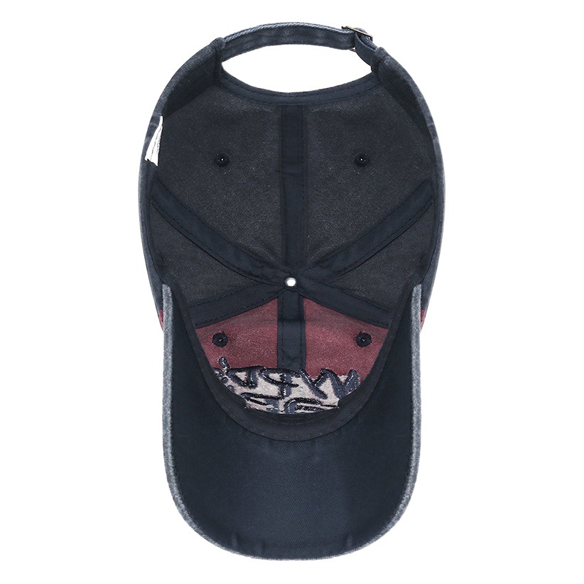 Nuevo estilo coreano lavado tridimensional bordado carta gorra de béisbol hombres y mujeres jóvenes angustiado sol sombrero transfronterizo en stock