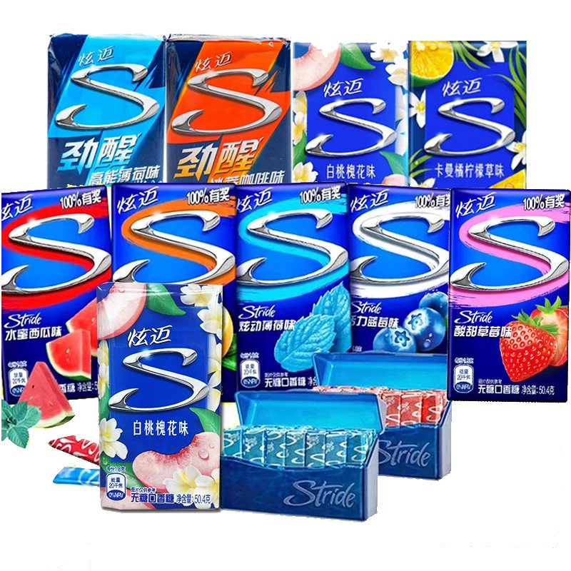 Хён Май Жевательная резинка без сахара Мятная конфетка с 28 кусочками аромата водянистая арбузная клубника со свежим дыханием винограда