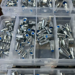 批发盒装散装高比重带塑芯合金子弹铅坠路亚德州钓组软心