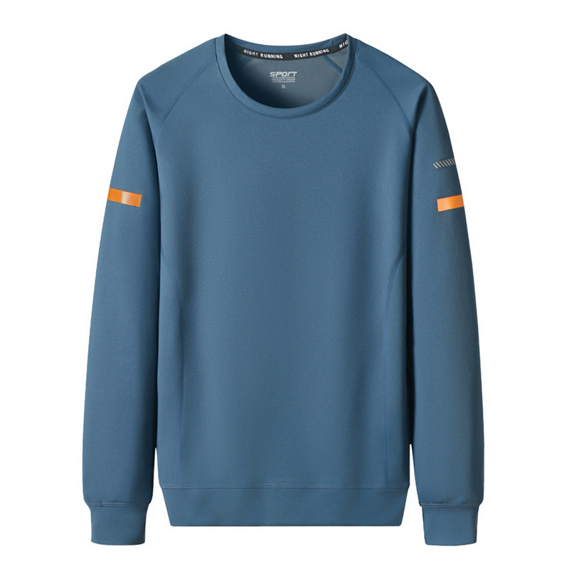 2024 new round neck sweater men's autumn and winter plus size sports basic sweater fashion brand long sleeve T-shirt