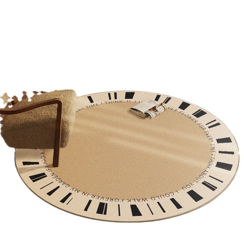 Alta sensación de alfombra moderna redonda sala de estar sofá mesa de té mantas de estudio giratorio cojín de silla mecedora cojín de cama