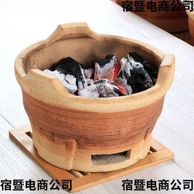 碳火炉老式木炭烧烤炉陶土泥家用户外烧烤小土炉火锅打边炉烤珏沁