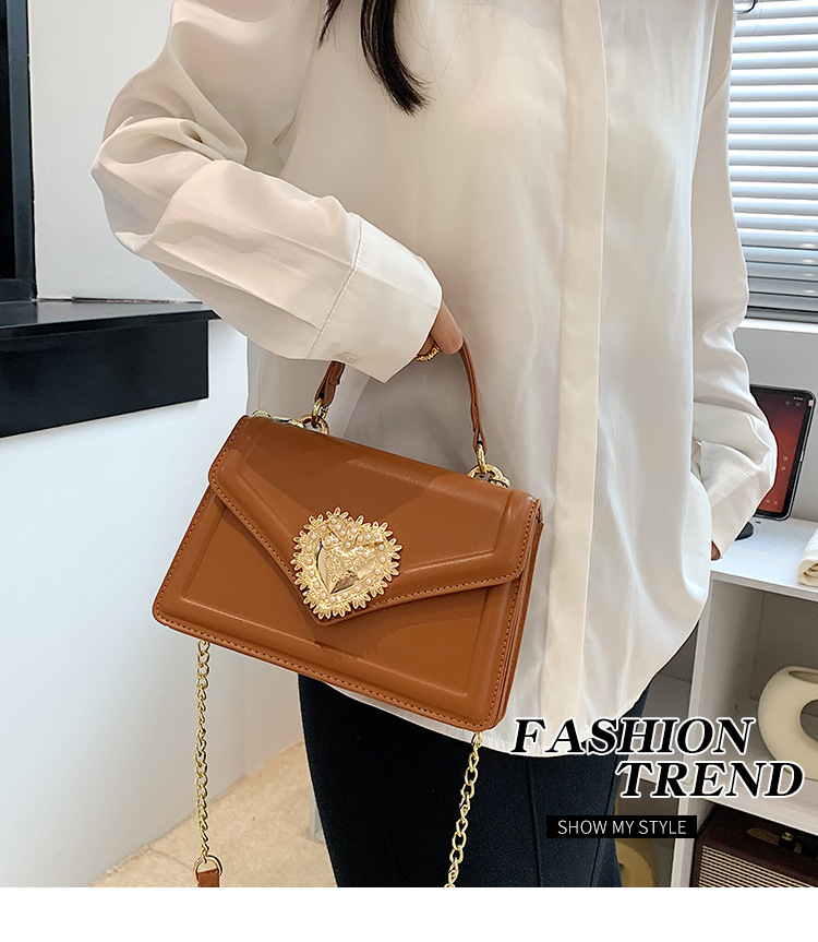 Bolsa tiracolo feminina da moda com corrente de pérolas_voghion.com