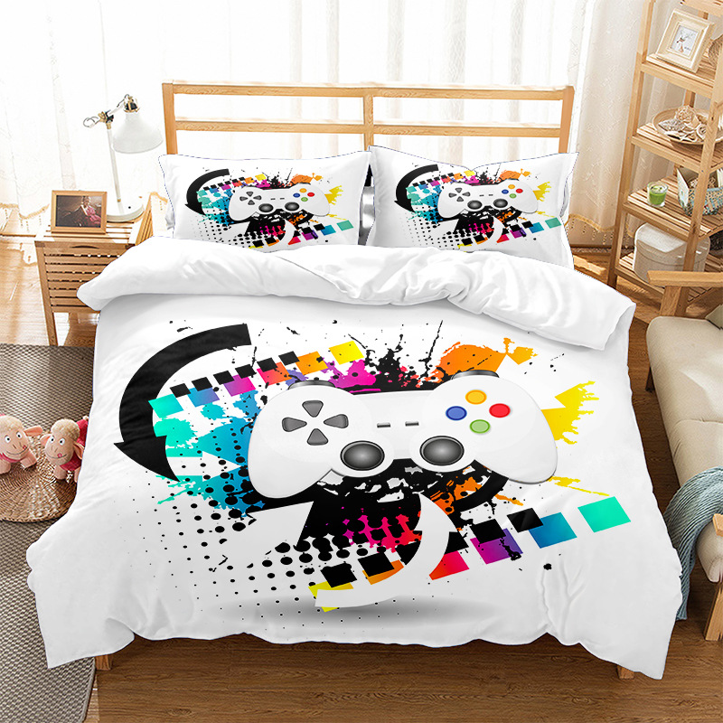 Spēļu kontroliera mobilās spēles elementu dizaina raksts 3D digitālā druka trīs daļu komplekts var tikt izdrukāts_voghion.com