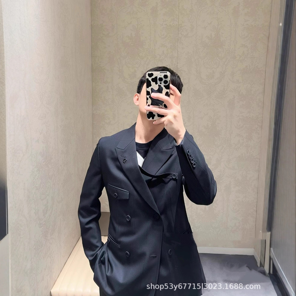 高版本D家秋冬新品双排扣西服 潮酷率性帅气休闲商务男女同款外套