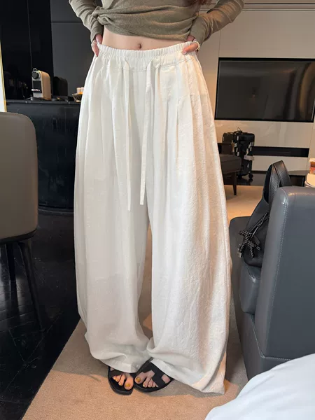 2026 Summer New Style Casual Loose Tencel Linen Flowing Pants for Women